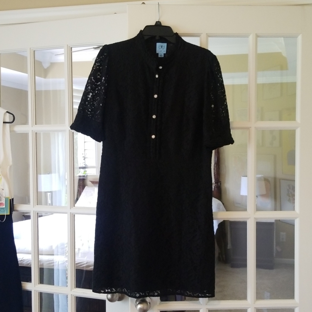 Cece Brand New Never worn black lace dress.